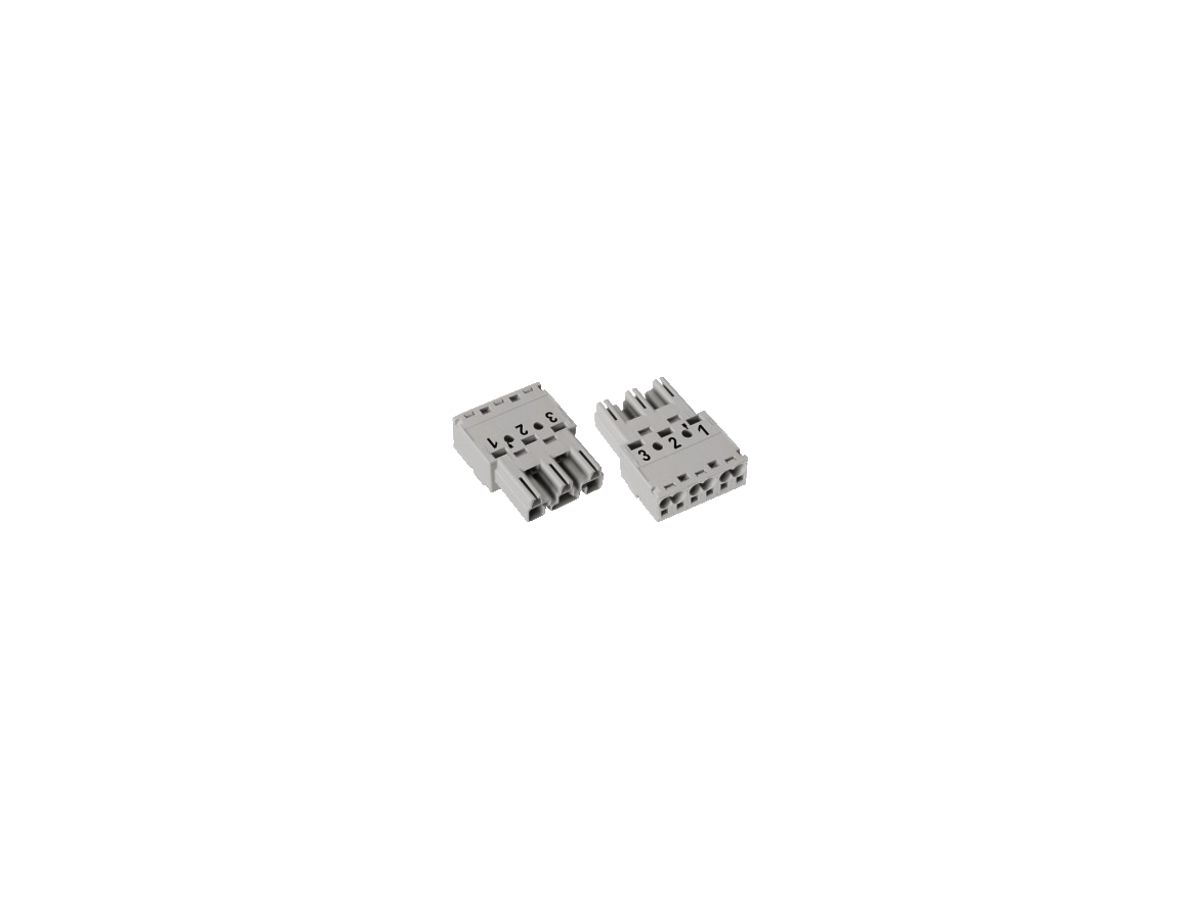 Stecker WAGO Winsta 3L 2×0.5…4mm² grau