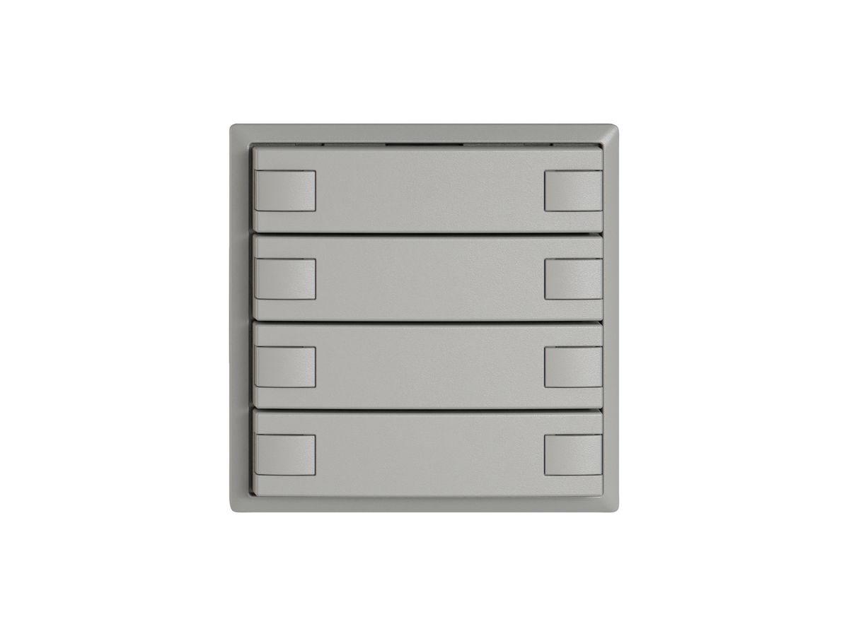 KNX-Taster RGB EDIZIO.liv SNAPFIX® Temperaturfüh.o.LED 4×Taste 2-Tbed.hgu
