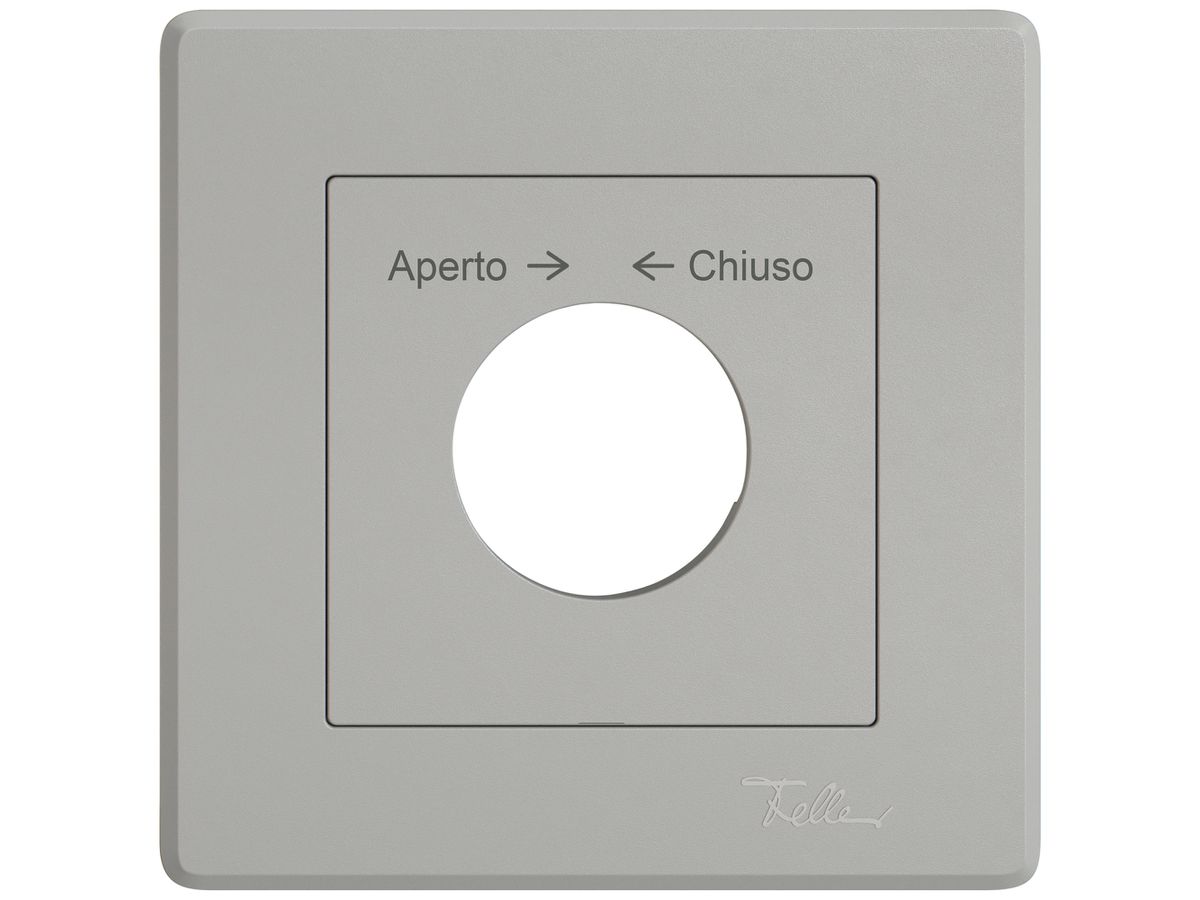 UP-Montageset EDIZIO.liv SNAPFIX® f.Drehschalter m.Schloss Aperto → ← Chiuso hgu
