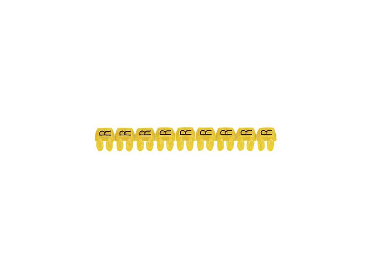 Kennzeichnungsring Legrand CAB 3, für 0.5…1.5mm² Aufdruck: 'R', gelb