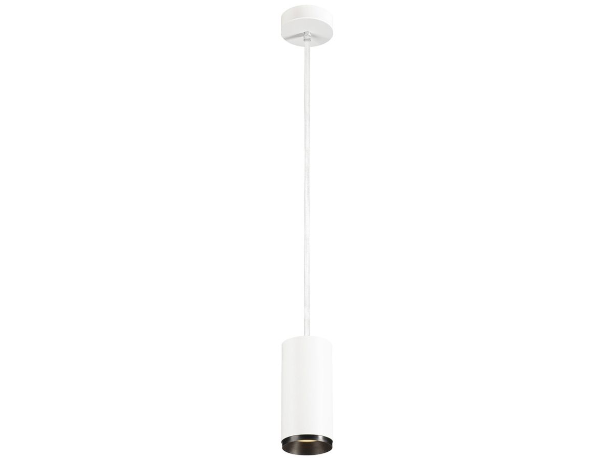 LED-Pendelleuchte SLV NUMINOS M DALI 20W 1885lm 2700K 60° Ø85×185mm weiss