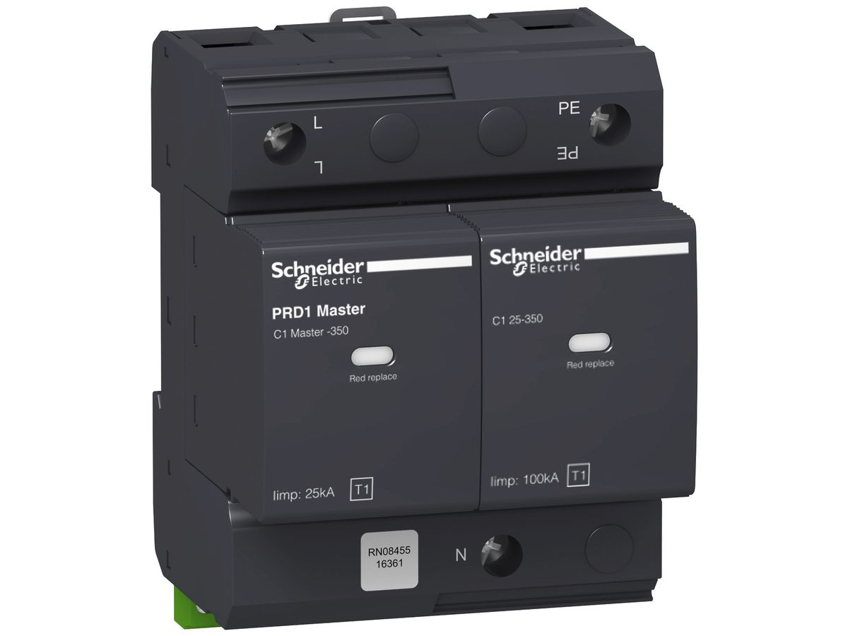 Blitzstromableiter Schneider Electric PRD1 Master 1P+N Typ 1