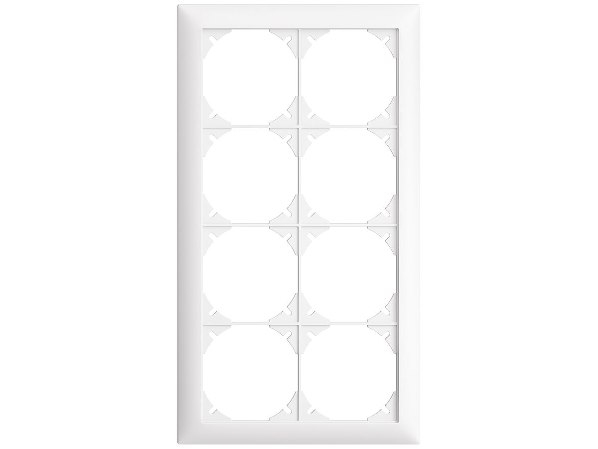 UP-Kopfzeile EDIZIOdue SNAPFIX® 4×2 vertikal 148×268mm weiss