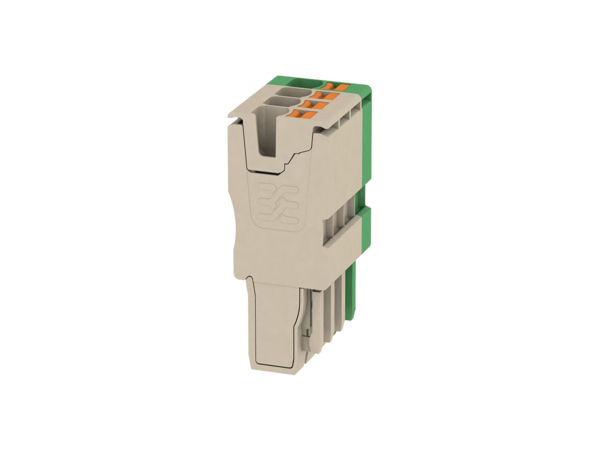 Stecker Weidmüller APG 2.5mm² 4L beige grün