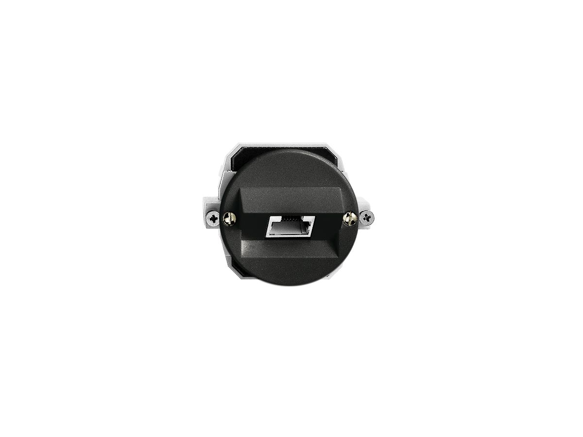 UP-Dose 1×RJ45/s 4P ITplus schwarz P 43mm