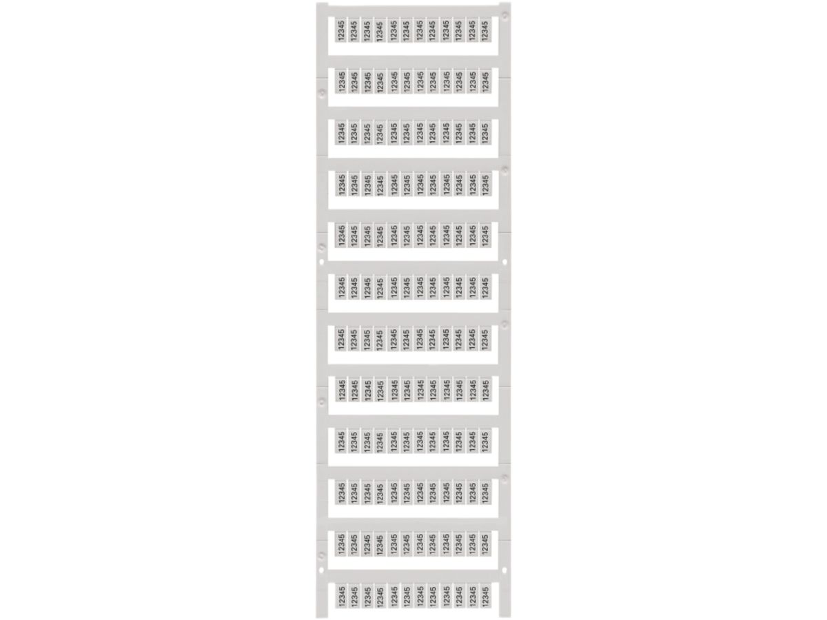 Klemmenmarkierer Weidmüller MultiCard WS 10×5mm Sonderdruck PA66