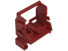 Befestigungsadapter WAGO 221 ohne Zugentlastung 10L×4mm² TH35 rot
