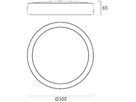 LED-Anbauleuchte Sylvania Novella 20W 2750lm 3000…4000K IP66 Ø300 schwarz