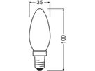 LED-Lampe LEDVANCE CLASSIC B E14 3.4W 470lm 827 B10.5 mattiert Ø35×100mm
