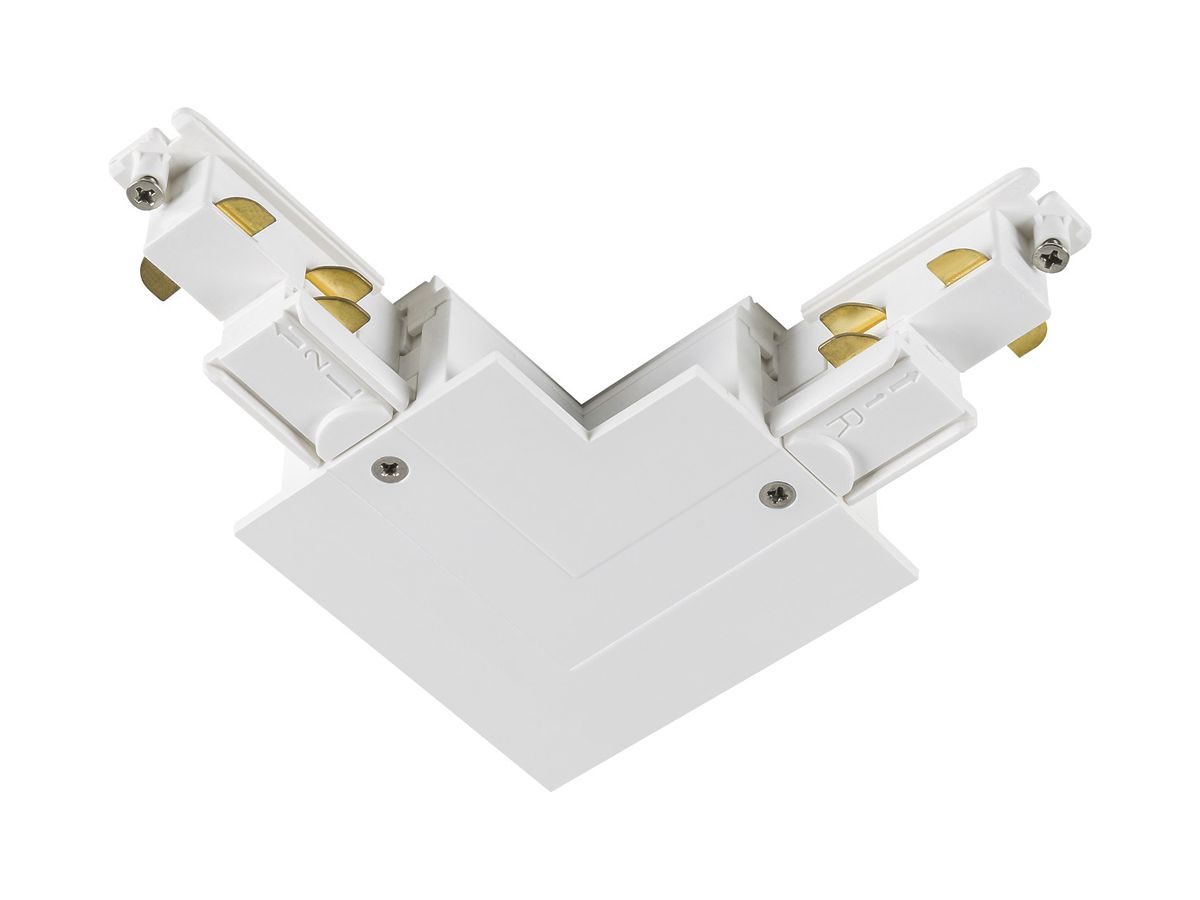 L-Verbinder SLV S-TRACK DALI 5-polig Erdung rechts weiss