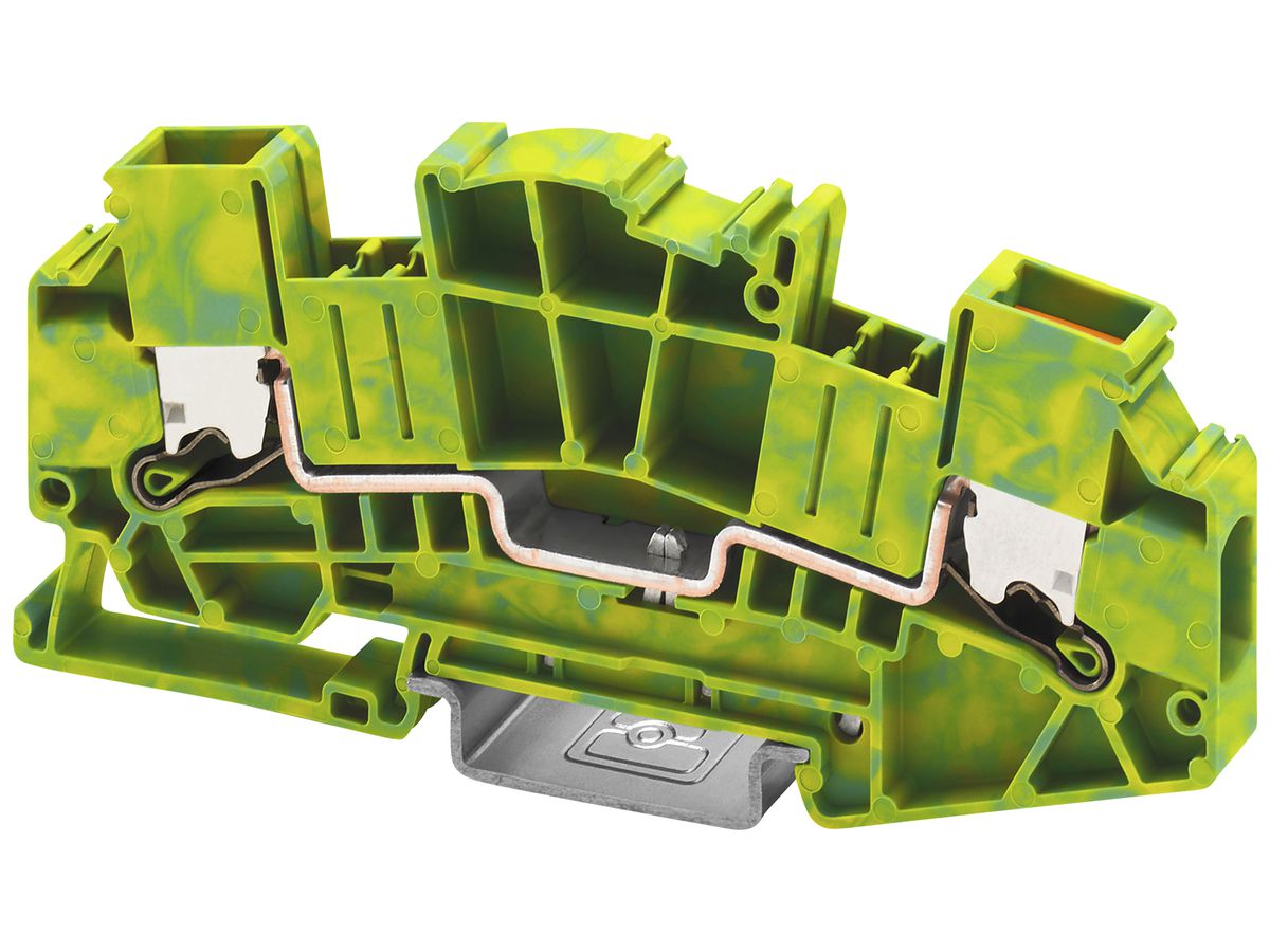 Schutzleiter-Reihenklemme PX XTVMED 6-PE 10mm² 2×1 TH35 gn/gb