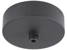 AP-Deckenrosette SLV FITU Leuchtenanschlussadapter Ø90×26mm schwarz