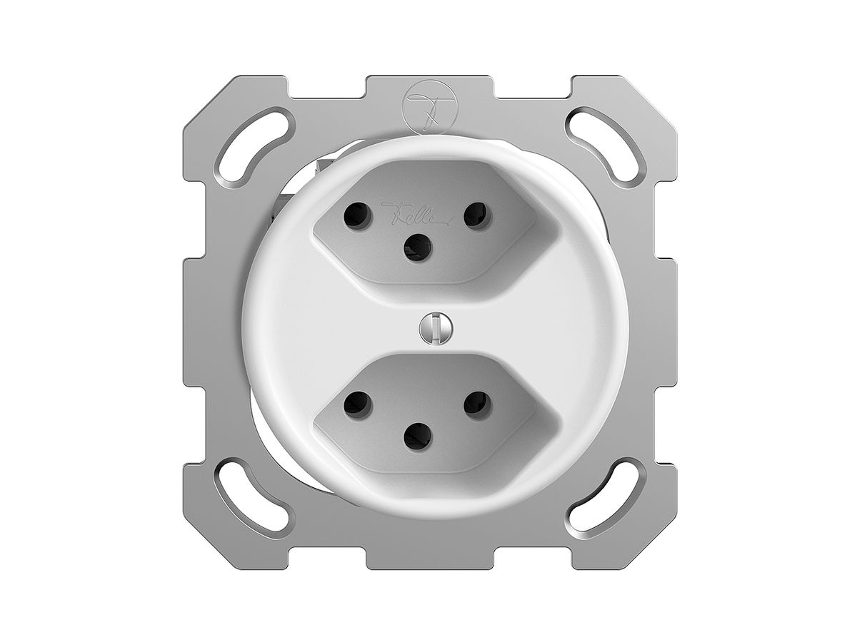 UP-Steckdose STANDARDdue 2×T13 weiss