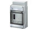 AP-Kleinverteiler Hensel 1-reihig, 238×146×111mm, 6 TE (6×18 mm), IP65