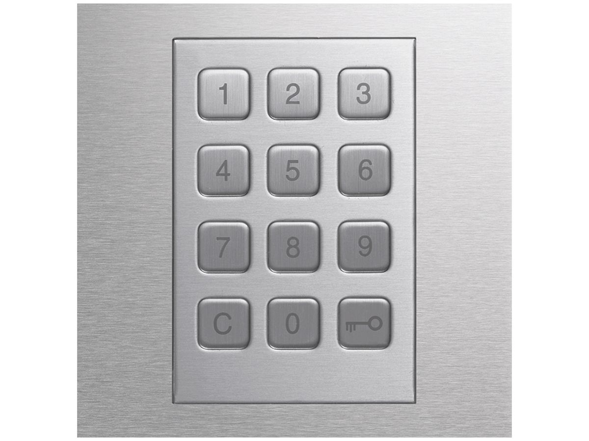 Taster-Modul Hager elcom.modesta für Türsprechanlage REN705x, Edelstahl