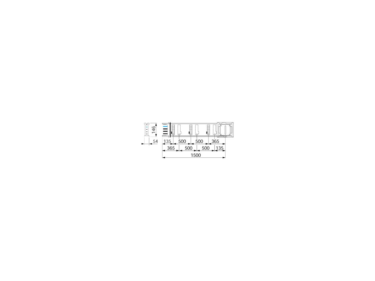 Schienenverteiler Schneider Electric Canalis KS 400A 1.5m