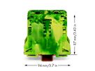 Durchgangsklemme WAGO 2L 50mm² grün/gelb