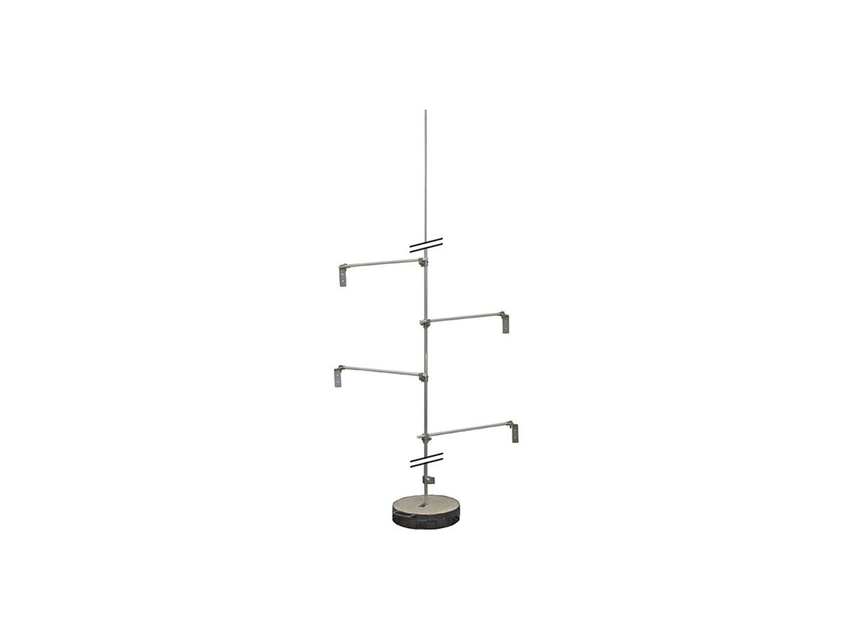 Fangstangen-Set Flury FL 90 Al L=4000mm, mit isolierten Stützen