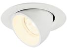 EB-LED-Spot SLV NUMINOS GIMBLE XS 6.9W 1000lm 4000K NB DALI DIM Ø80×57mm ws