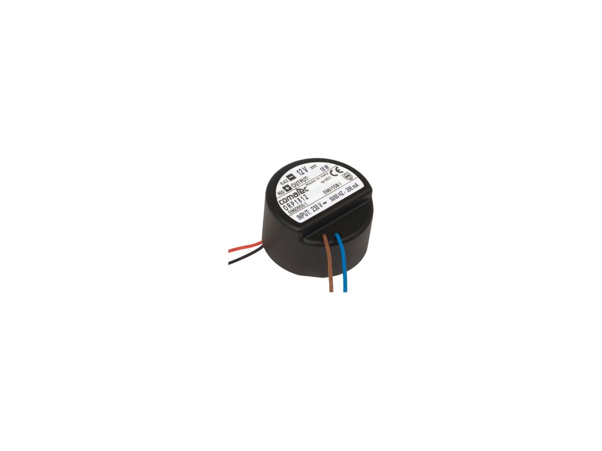 EB-Netzteil Comatec ORP, IN: 230VAC, OUT: 12VDC/18W, Anschlusslitzen