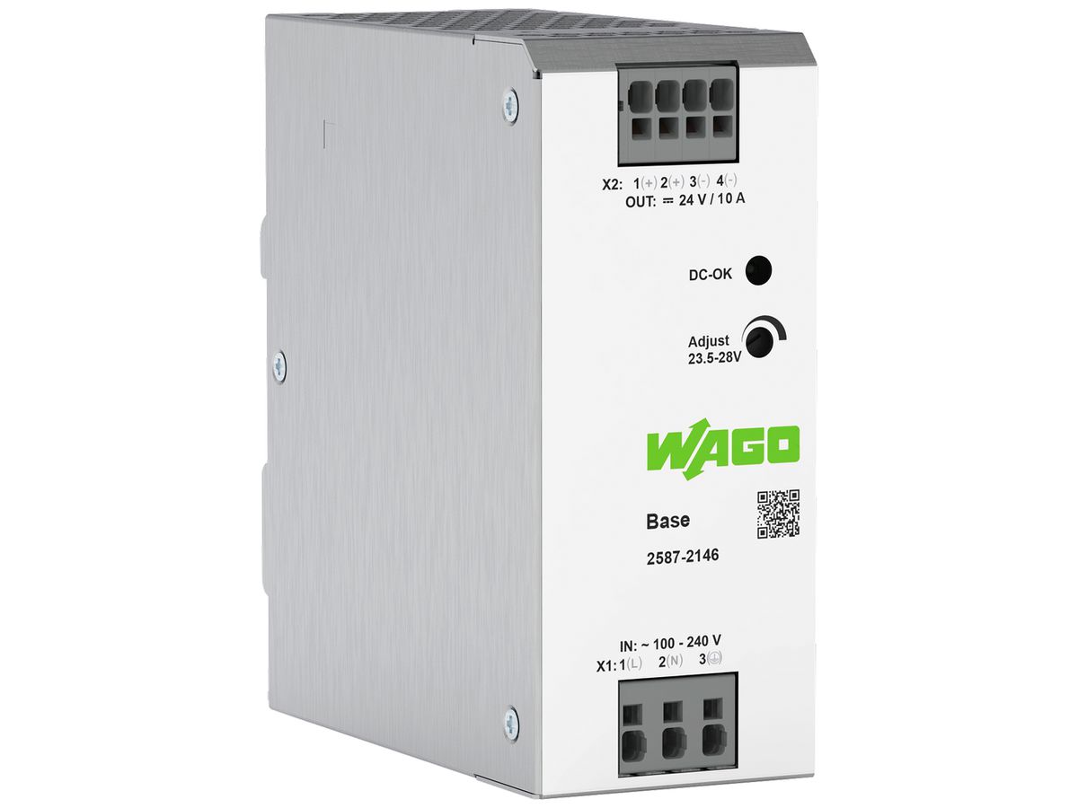 REG-Stromversorgung WAGO 90…264V 23…28V 10A 240W