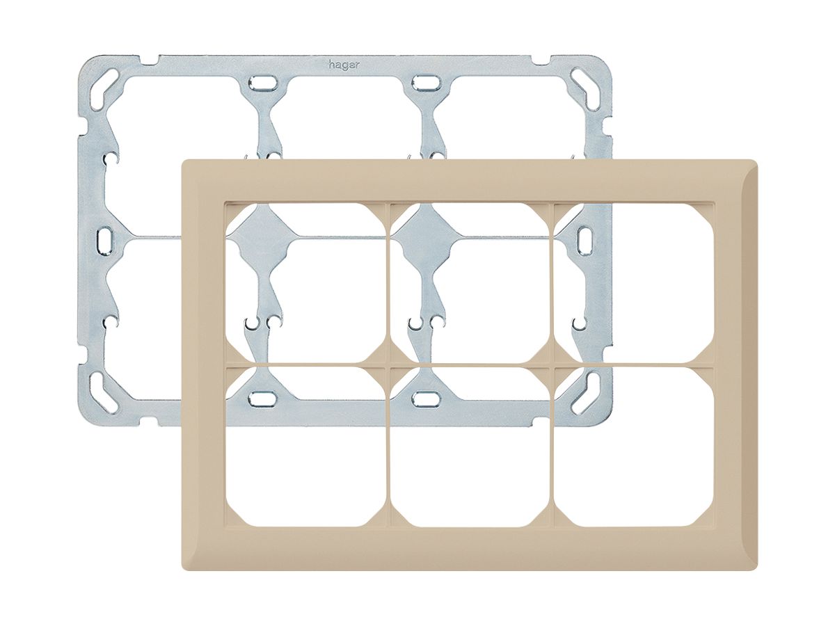 UP-Kopfzeile kallysto.line 2×3 beige horizontal