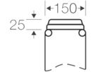 Anschlussflansch Hensel Mi FM 15