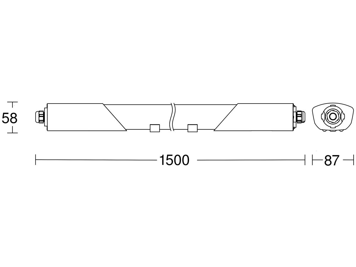 LED-Feuchtraumleuchte Steinel RS PRO HF 50W 5940lm 940 IP66 DIM