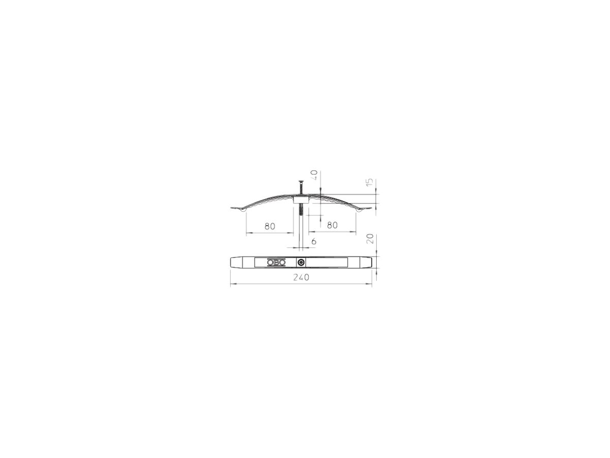 Kabelklammer Bettermann 2033 SD SP 2×8 NYM3×1.5 hellgrau