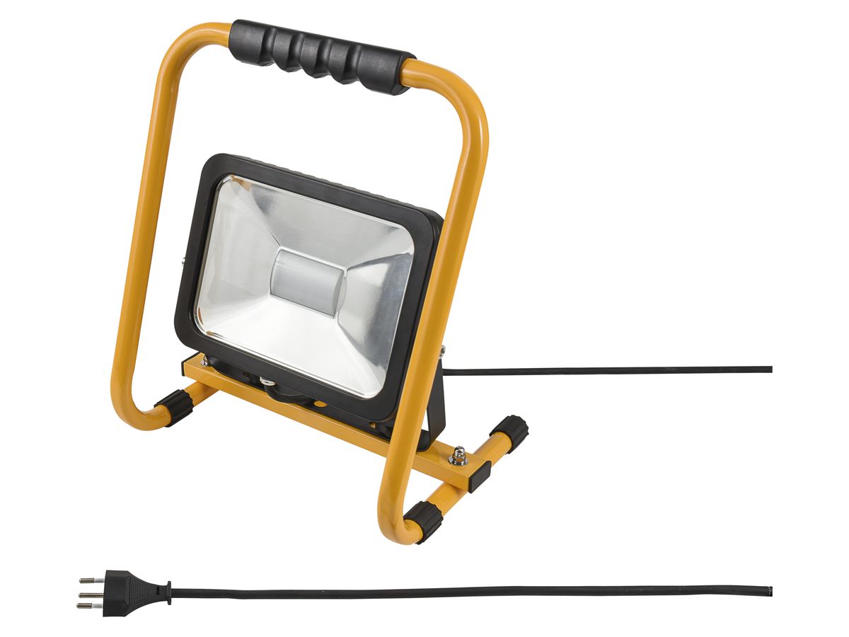 LED-Strahler WORKLIGHT 20W gelb Traggriff schwarz, mit Kabel 5m IP65