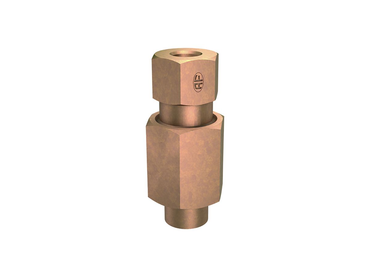 Messtrennmuffe Flury AL 4, Bronze mit Konus, Ø 6mm/8mm, Klasse H