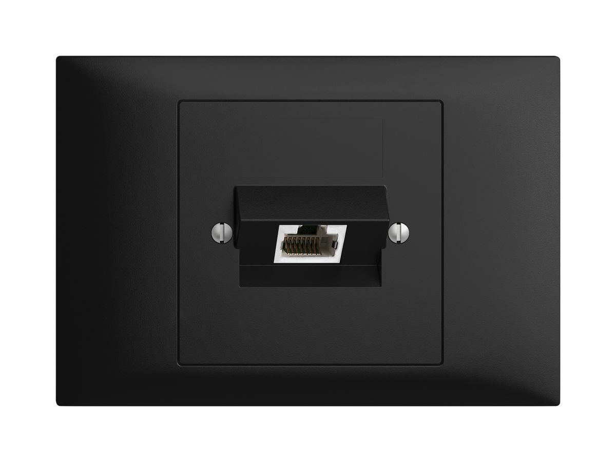 EB-Dose 1×RJ45/s 4P ITplus EDIZIOdue schwarz