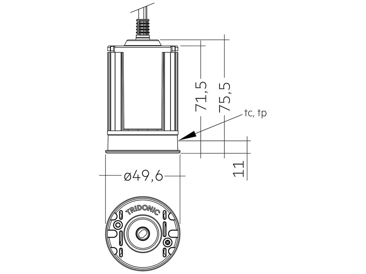 LED-Spot Tridonic Engine SLA ESSENCE AC pc G2 50mm 700lm 940 36° SNC
