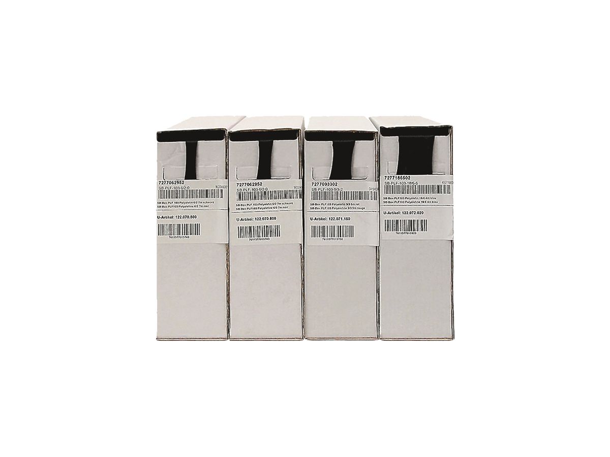 Schrumpfschlauch SER 3:1 12/4 schwarz box mit 2.5m