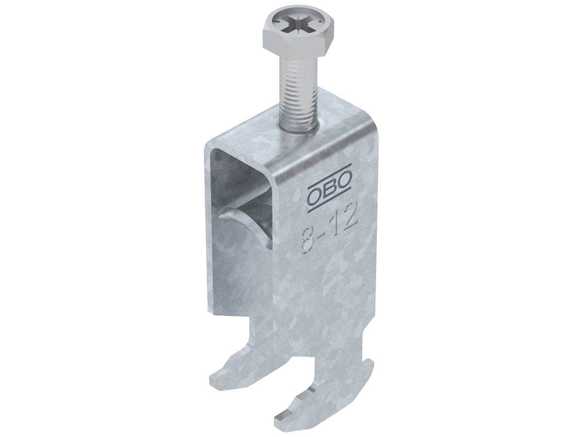 Schnellverleger BET 2056 H-Fuss Metall 8…12mm 2×Kabel Stahl tfZn