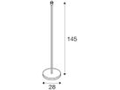 Leuchtenfuss SLV FENDA, E27 60W schwarz