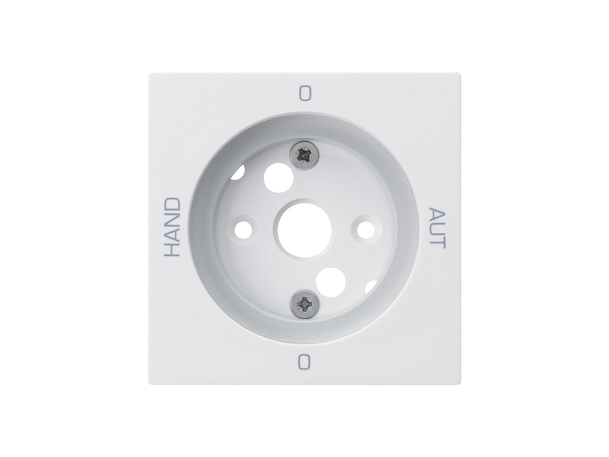 Frontplatte kallysto 0-Hand-0-Aut. 60×60mm für Drehschalter S2 weiss