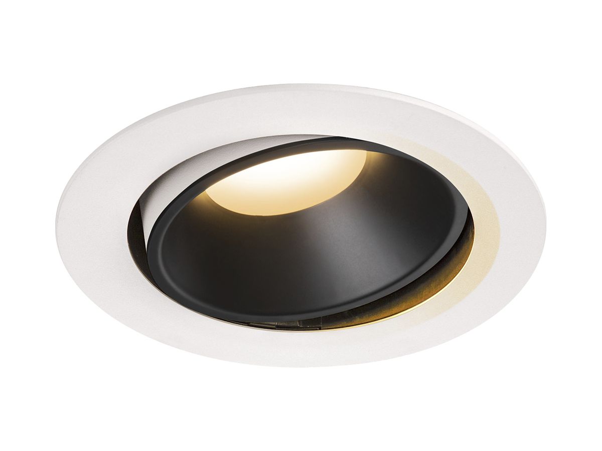 LED-Downlight SLV NUMINOS MOVE XL 37.4W 3300lm 2700K 20° DIM Ø190×118mm ws/sz