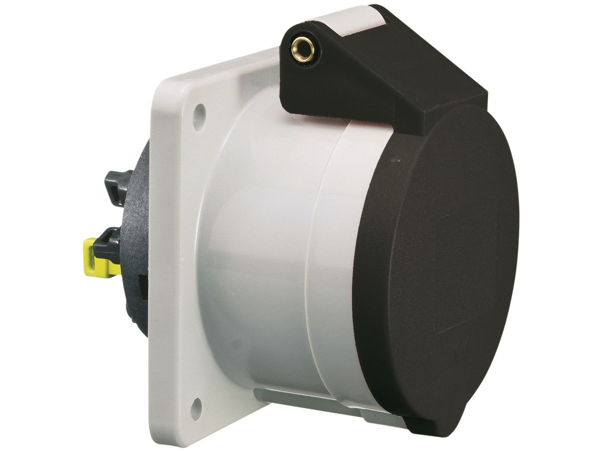 AP-Steckdose CEE Bals 5P 16A 500V 7h schwarz IP44 vernickelt Quick C.