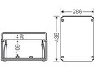 Einbauplatte Hensel, für Mi 03.. für Fronttafelinstrument