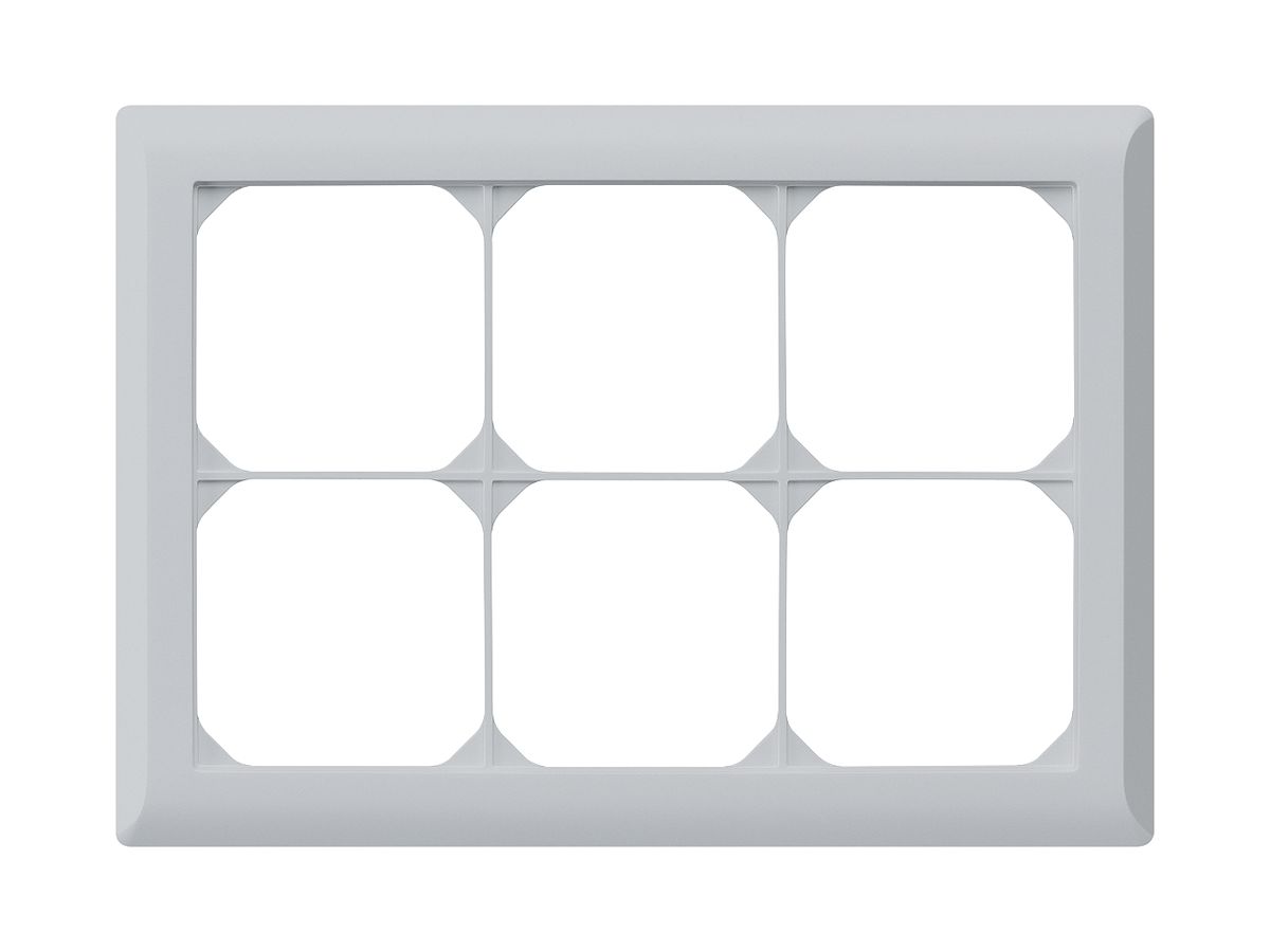 UP-Abdeckrahmen kallysto.line 2×3 hellgrau horizontal 152×212mm