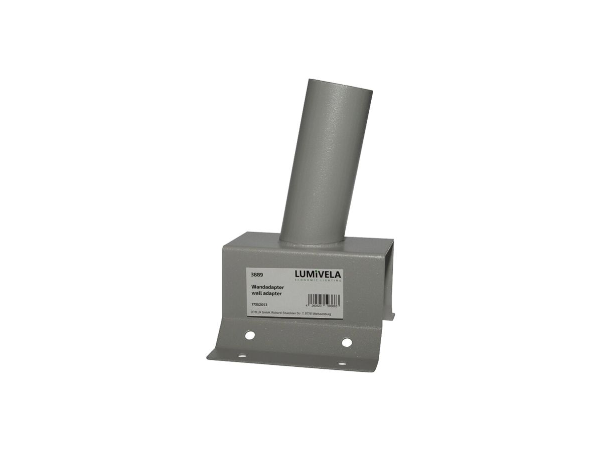 Eckwandhalterung DOTLUX DOLPHIN Aluminium Ø38mm grau