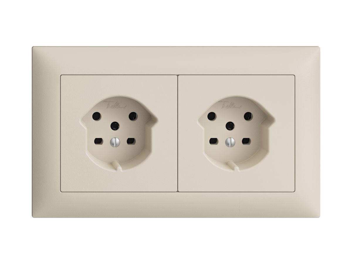 UP-Kombination I-I EDIZIOdue 2×T15 horizontal crema