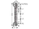 Sammelschienenträger Hensel für Sammelschienen 30×10mm, 630A