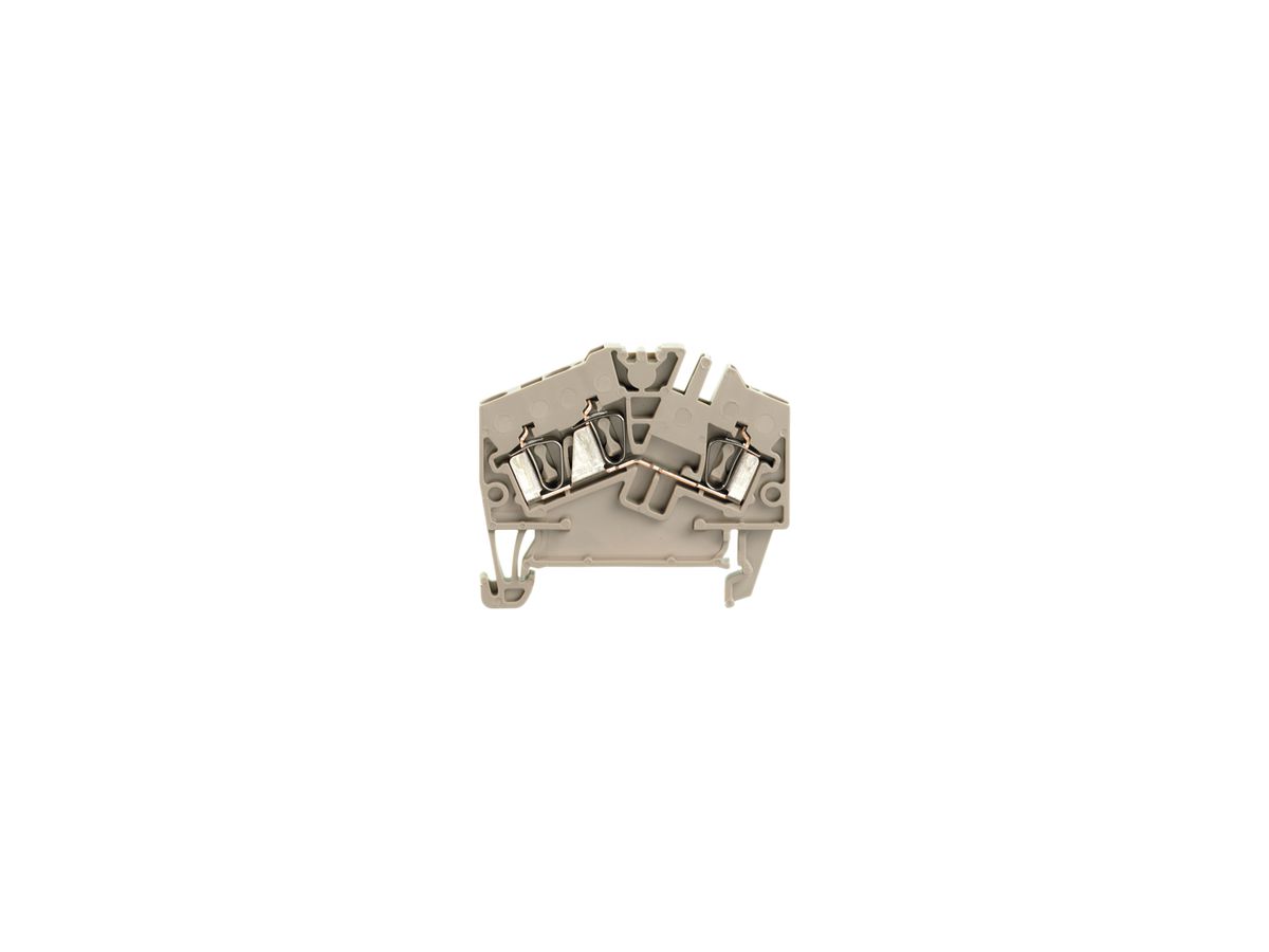 Durchgangs-Reihenklemme Weidmüller ZDU 2.5-2/3AN Zugfeder 2.5mm² TS35 beige