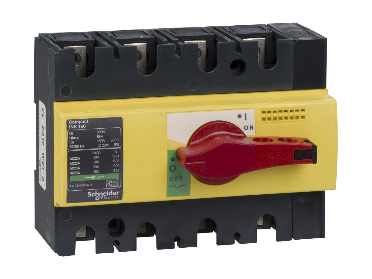 EB-Lasttrennschalter Schneider Electric NS-I 160 4L gelb/rot