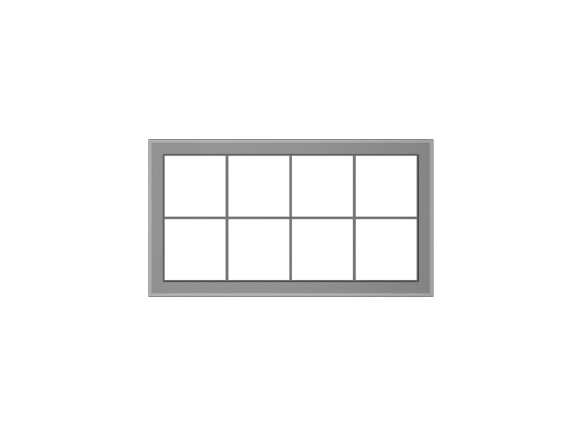 UP-Kopfzeile ABB SIDUS 4×2 148×268mm Glas grau
