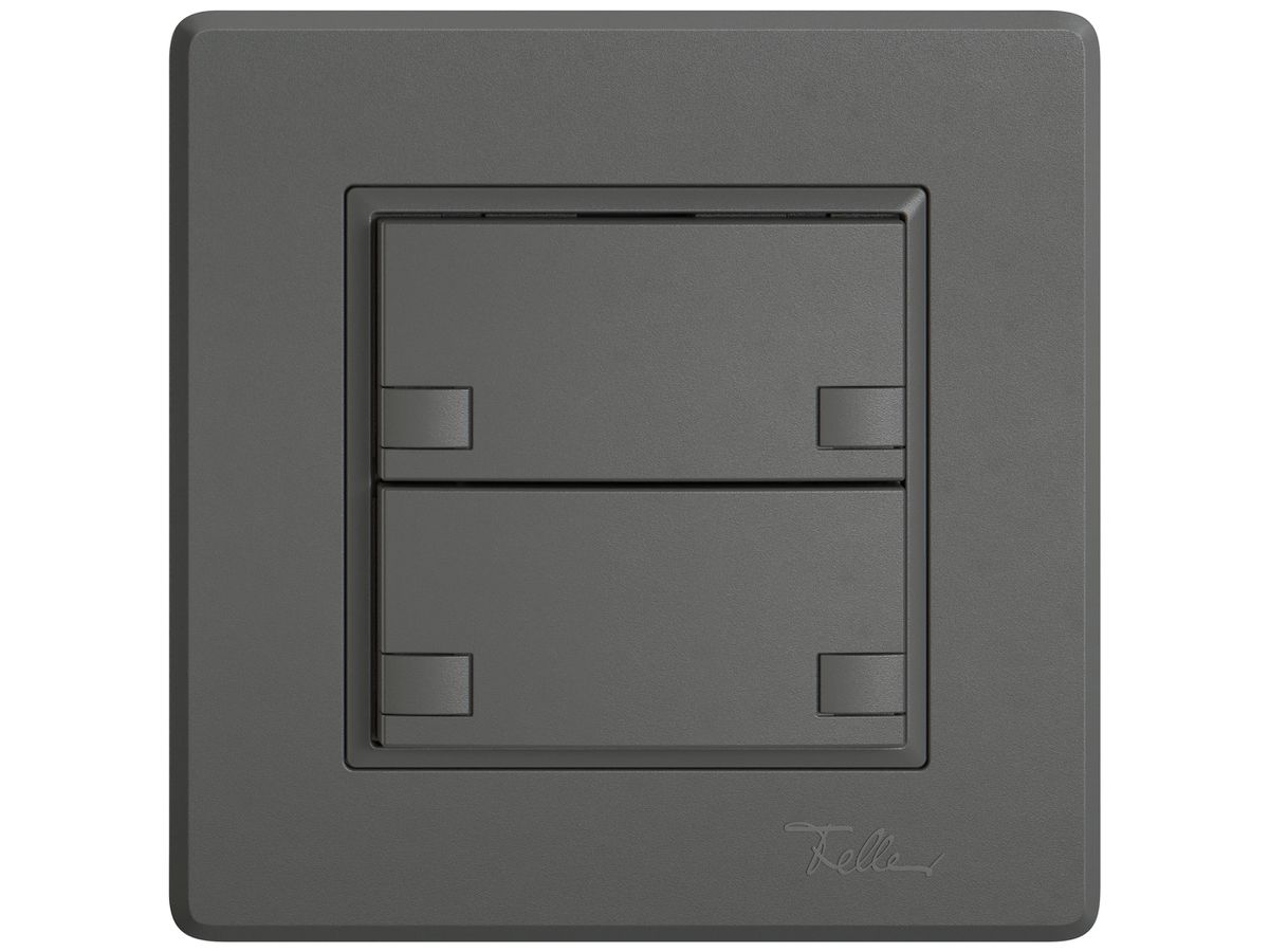 UP-Universaltaster EDIZIO.liv UNI SNAPFIX® o.LED 2× 2-Tbed.dgu