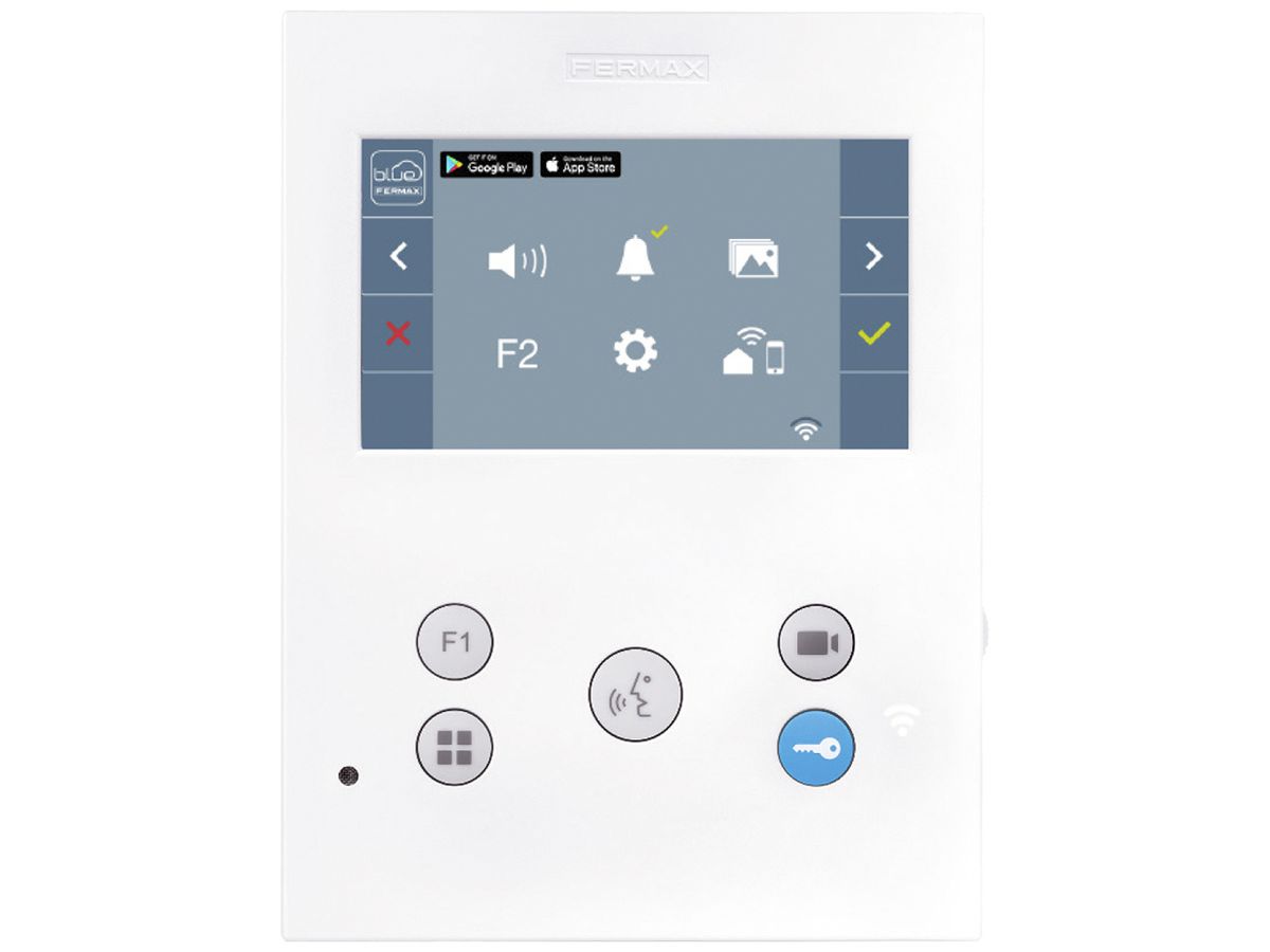 Farb-Video-Hausstation Fermax DUOX VEO-XS WIFI 4.3" TFT 165×125×21mm