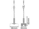Seilabhängung-Set LEDVANCE TRUSYS FLEX Stahl für Tragschiene 2er Set